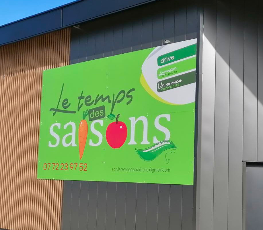 Enseignes publicitaires magasin primeur - Coutras
